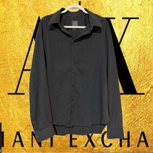 Armani Exchange Dark Gray Men's Casual Shirt